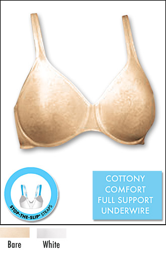 Bra - Bali Jacquard Underwire Cotton-Blend